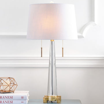 Zoe 29.5" Crystal LED Table Lamp - JONATHAN Y